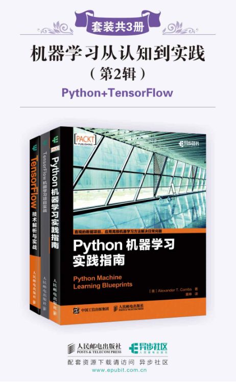 机器学习从认知到实践（第2辑）Python机器学习实践指南、TensorFlow机器学习项目实战、TensorFlow技术解析与实战-落羽网
